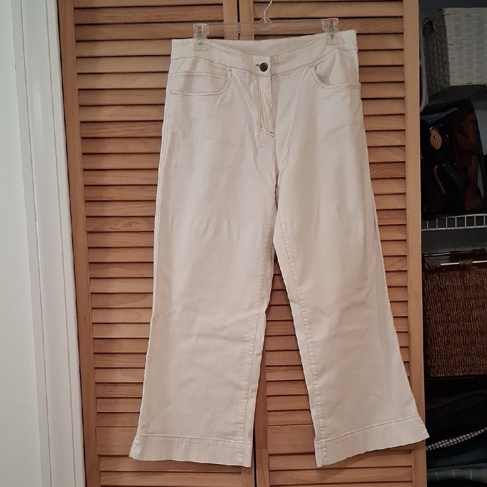 Eileen Fisher Off-White Trousers